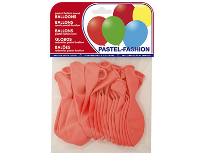 20 globos pastel rosa